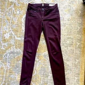 Rag & Bone Oxblood Midrise Skinny